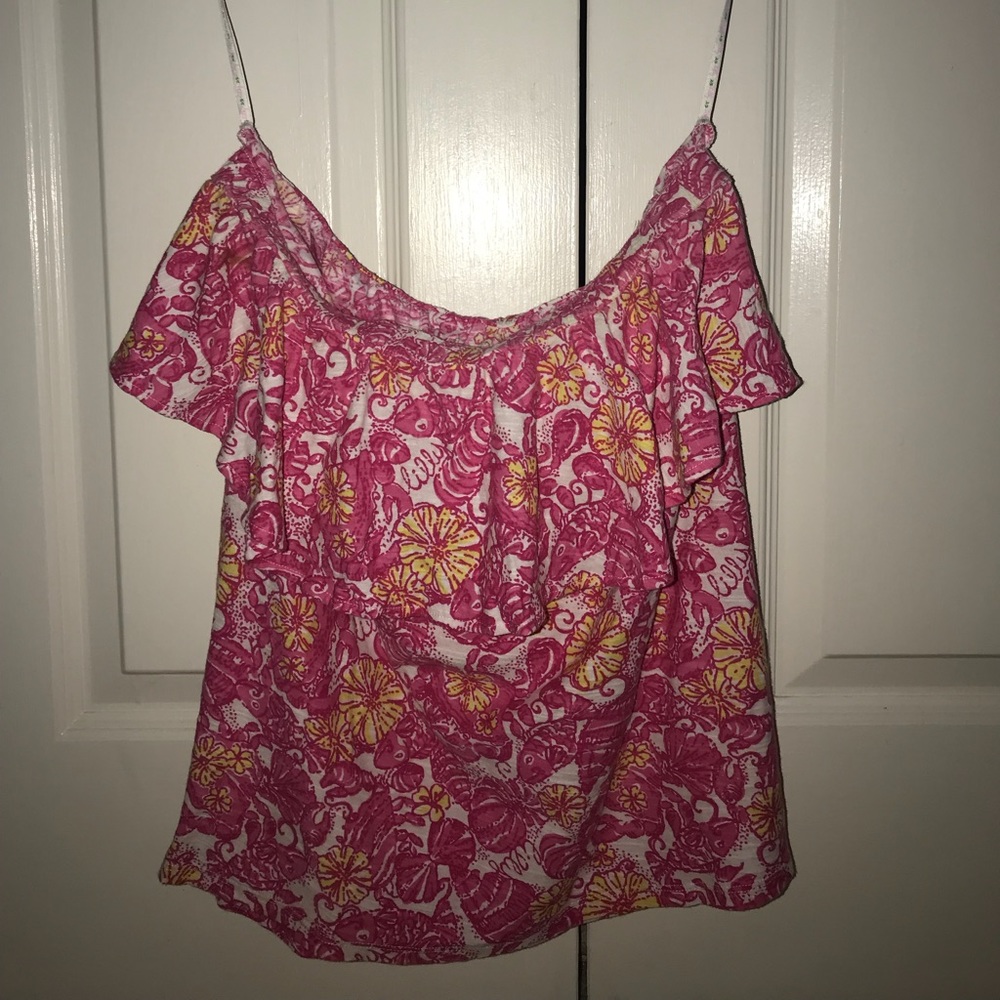 Lilly Pulitzer strapless top